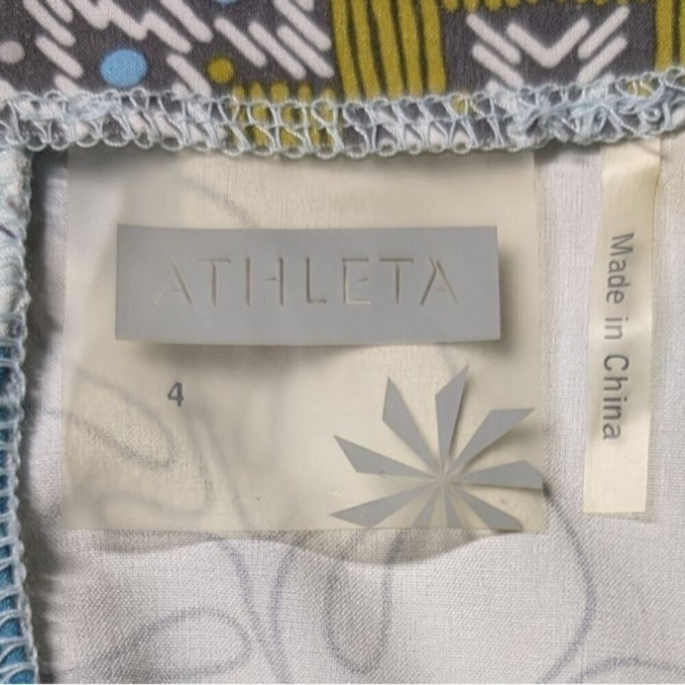 Athleta Halter Dress Womens Size 4 Floral Sundress Travel Hiking Smocking Pack - Picture 4 of 12